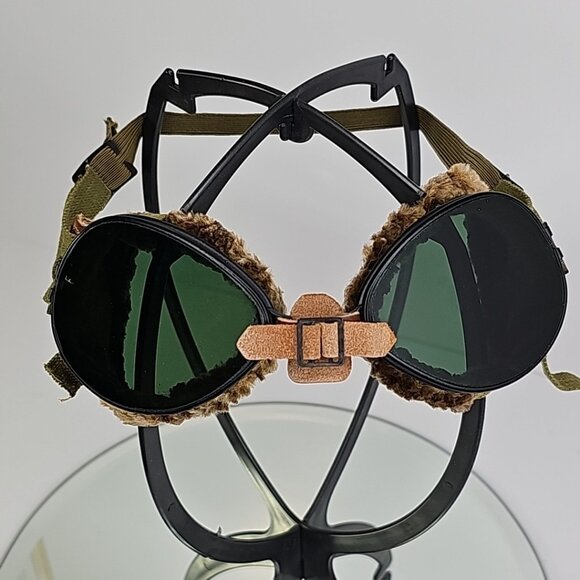 WWII 1942 US Original Foster Grant Snow Or Aviator GOGGLES Rare Amazing Set - Picture 2 of 15